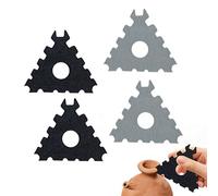 Herramientas Arcilla, 4 Piezas Kit Ceramica Fria, Clay Tools Portátil y Fácil de Limpiar, Multiusos Herramientas de Modelado para Modelismo Tallado Manualidades Fabricación de Velas, Negro+Gris