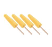 Herramientas Cerámicas Esponja Cónica y Cilíndrica en Palo | Esponjas de Esponja Suave al Tacto en Color Amarillo, para Arcilla Húmeda y Piezas Cerámicas en Talleres