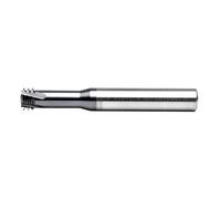 Herramientas CNC Fresa de rosca tres filas, fresa carburo sólido for máquina CNC, M1, 1,6, 2, 3, 4, 5, 8, 10, 12, 14 y 18(Grey,M14X2X10mmX75mm)