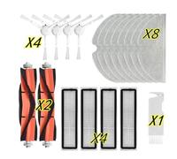 Herramientas compatibles con Consumibles lavables compatibles con Mova L600 Robot Aspirador Kits de piezas Reemplazo Rodillo principal Cepillo lateral Filtros Trapeador Paño(Set U)