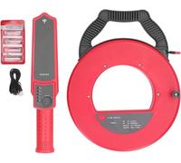 Herramientas compatibles con Detector de bloqueo de tuberías, instrumento de prueba de obstrucciones y taponamiento portátil, cable de 98,4 pies para tuberías de PVC y metal