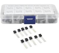 Herramientas compatibles con Kit surtido de transistores 200 piezas Kit surtido de transistores 10 valores BC327 BC558 Transistores de potencia Transistores de uso general Transistores Bjt