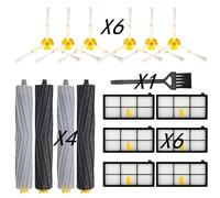 Herramientas compatibles con Piezas de aspiradora adecuadas para iRobot Compatible con Robot limpiador Roomba 976, rodillo principal + filtro Hepa + cepillo lateral