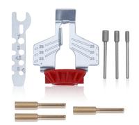 Herramientas de afilado para motosierra, ADEFOL 8 piezas accesorios para lima de muela universal Afilador de motosierra muela kit con guía de ángulo y limas de muelas