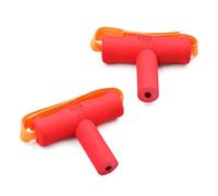 Herramientas de agarre en forma de T - The Kind Mind Co. Adaptive Art, ayuda de accesibilidad para niños y adultos, ayuda de movilidad para pintar, dibujar, agarrar, pequeño, paquete de 2