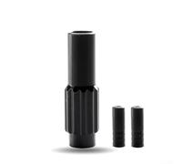 Herramientas de ajuste de desviador de bicicleta de aleación de aluminio con diseño de rosca mejorado para un funcionamiento suave (negro)