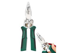 Herramientas de alicates de alambre, alicate pelacables - Pelacables multiusos para cable eléctrico - Tijeras probador de tensión con función de medición de electricidad para mantenimiento de