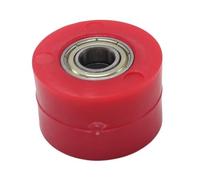 herramientas de alineación de cadenas Ajuste para motocicleta Enduro, Motocross, cadena de transmisión de 8mm y 10mm, polea de rodillo, deslizador de rueda, guía de rueda tensora(8mm red)