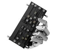 Herramientas de aprendizaje de guitarra, entrenador de acordes para principiantes, 6.5 x 3.9 x 3.45 pulgadas, ayuda de práctica compacta, prensador de dedos ergonómico, ligero y portátil para