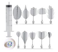 Herramientas de arte de gelatina de gelatina, agujas de acero inoxidable para tartas con flores de gelatina con inyección de 20 ml para decorar tartas con pudín