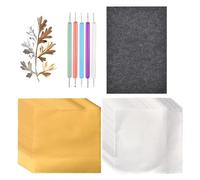 Herramientas De Arte De Papel De Aluminio - Educativos Reutilizables, Herramientas De Gofrado De Papel De Aluminio Para Principiantes, Hojas De Arte De Papel, Ligero | Para Proyectos De Pintura En