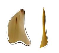 Herramientas de belleza facial Gua Sha, tabla de raspado de cuerno de buey, juego de palos de masaje for ojos, mandíbula, lifting de piel, spa facial(5mm set)