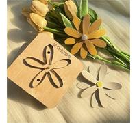 Herramientas de bricolaje for artesanía de cuero, troquel de corte de flor de Margarita, cortador de fabricación de flores decorativas de cuero hecho a mano