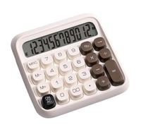 Herramientas De CáLculo Calculadora De Escritorio con Pantalla LCD 12 Dígitos Adecuada For La Oficina, El Hogar Y Aula Adecuadas para Colegio Y Hogar(White)