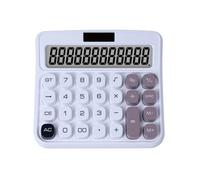 Herramientas De CáLculo Calculadora Solar con Pantalla De 12 Dígitos Adecuada For Uso En La Oficina Y El Hogar Adecuadas para Colegio Y Hogar(White)