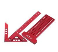 Herramientas De Carpintería Compactas Y Prácticas Regla Aleación Aluminio Medidor Agujeros En Forma T Para Marcas Mediciones Eficientes Instrumentos Medición Duraderos