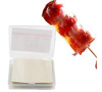 Herramientas de Cocina Papel de Arroz Glutinoso Comestible Transparente Papel de Regalo Recubierto de Caramelo Taffy Caramelo Turrón Envoltura de Azúcar de Chocolate Papel de