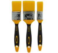 Herramientas de Coral Coral 31416 zero-loss pintura pincel cepillos con cerdas de sin pérdida de jefes - Juego de 3 unidades, amarillo (3 piezas)