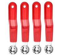 Herramientas de Corer de tomate 4pcs, Córer de tomate de acero inoxidable con mango cómodo, cajón de fresa fácil de limpiar para sandía de cereza de frutas