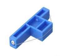 Herramientas de corte de cerámica, ángulo ajustable para esculpir arcilla y trabajo de costillas de cerámica, borde biselado de precisión para cortar arcilla a 30, 45, 60 grados, 11 x 5 cm, azul