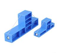 Herramientas de corte de cerámica, ángulo ajustable para esculpir arcilla y trabajo de costillas de cerámica, borde biselado de precisión para cortar arcilla a 30, 45, 60 grados, 11 x 5 cm, azul (2