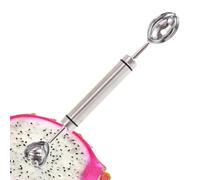 Herramientas de corte de frutas,Cuchilla de corte de fruta de doble cabeza de acero inoxidable,Cuchara Para Postre Tomates Pitaya Kiwi - Extracción Núcleo Pera