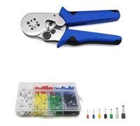 Herramientas de crimpado Tube Bootlace VE Y TE Terminales Alicates De Prensado Y Terminal Min 0.08mm Max 16mm Juego De Herramientas Manuales Crimper 4/6 Side HSC8 6-4 6-6 10S(10SL-460Pcs Set)