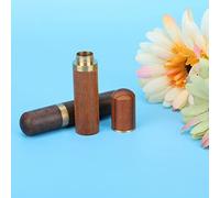 Herramientas de Cuero Tubo de Almacenamiento de Agujas de Coser a Mano, Tubo de Agujas de Almacenamiento Dalbergia, Caja de Almacenamiento, Soporte para Palillos de Dientes,