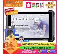 Herramientas de diagnóstico profesionales MUCAR 892BT CANFD DOIP ECU codificación 35 reinicio actualización gratuita de por vida sistema completo OBD2 escáner VS 689BT Only MUCAR 892BT