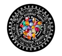 Herramientas de divinación - Caucho ecológico de 22 cm de diámetro | Tablero Metafísico | Estera de espiritual para brujería | Accesorio Ritual Paranormal Para Ejercicios De Meditación
