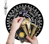 Herramientas de divinación - Caucho ecológico de 22 cm de diámetro | Tablero Metafísico | Estera de espiritual para brujería | Accesorio Ritual Paranormal Para Ejercicios De Meditación