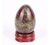 Herramientas de ejercicio de Kegel 3 piezas de huevo de piedra de sangre de dragón Set Huevos Bola de cuarzo de cristal natural, 45x30mm