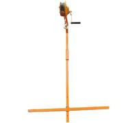 Herramientas de elevación de mantenimiento de aire acondicionado de alta resistencia, cabrestante autoblocante de 3 HP con cuerda de 25 m, perfecto para desmontar unidades al aire libre, soportes y