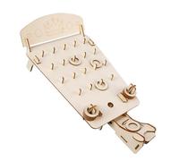 Herramientas de enseñanza de física, anillos elásticos, juego de madera, modelo científico, estructura de madera, adecuado para estudiantes y profesores, herramienta de aprendizaje científico