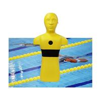Herramientas De Enseñanza For La Prevención De Ahogamientos, Modelo De Entrenamiento contra Incendios,Salvavidas De Piscina De PE con 3 Orificios De Entrada(Yellow)