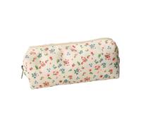 Herramientas de escritura de poliéster impermeable, elegante patrón impreso, compartimento espacioso, portátil para el trabajo, estudio, bolsa portátil para lápices