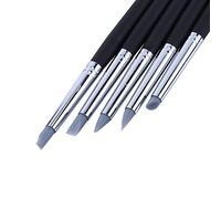 Herramientas de Escultura de Silicona Flexibles 23 × 5 × 1 5 Piezas Cera de Silicona Flexible Escultura de Arcilla Tallado Herramienta de Fabricación de Cerámica Pluma con Mangos