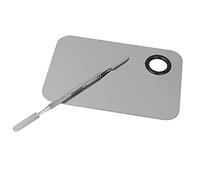 Herramientas de espátula de mezcla de mezcla de maquillaje de acero inoxidable Durable y útilLindo y profesional