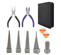 Herramientas de formación de alambre, juego de herramientas de bobinado de varilla de bobinado, fabricación de resortes de aleación para joyería calibre de alambre