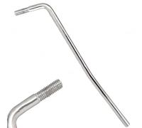 Herramientas De Guitarra 1 Brazo De Trémolo Atornillado Barra De Vibrato De 6 Mm Palanca De Manivela Para Guitarra Eléctrica(Silver)