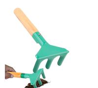 Herramientas de Jardín para Niños - Juguetes de Playa Pequeños con Mango de Madera,Juego De Herramientas De Jardín con Pala Y Horca,para Sembrar y Airear en Exteriores Patio y Piscina