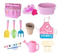Herramientas de jardín - Plantar herramientas de pala de mano de obra, 20x Kettle tabling jardinería Set | Juguete de jardín educativo al aire libre, herramientas de jardín juegos de riego equipados