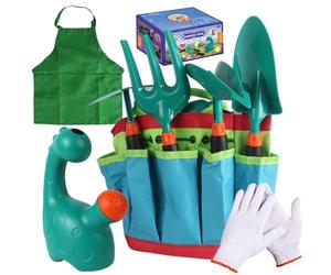 Herramientas de jardinería genéricas para - Kit de jardinería ligero y libre de peligros para las herramientas manuales al aire libre juguetones, mini paleta y tenedor, juego de jardinero principiante