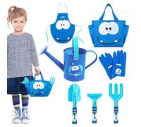 Herramientas De Jardinería Infantiles | Y Pala De Plantar,Juego de 7 Piezas de Herramientas de Jardinería Infantil | para Jardín Patio y Balcón Niños de 3 a 8 Años Flores y Césped