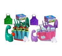 Herramientas de jardinería para niños - Aireador de Suelo y Pala de para Plantar | Juego de Herramientas de jardinería de 9 Piezas para niños | para jóvenes jardineros Balcón Patio Granja Jardín