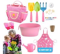 Herramientas de Jardinería para Niños,Juguetes Educativos de Ciencia | Guantes Pala Juego de Jardín | para Niños y Niñas en Exterior, Patio, Césped, Playa, Viaje, Juego, Cumpleaños y