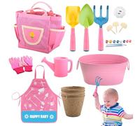 Herramientas de Jardinería para Niños,Juguetes Educativos de Ciencia,Herramientas de Excavación Infantiles para Jardinería | para Niños y Niñas en Exterior, Patio, Césped, Playa, Viaje, Juego, Cumplea