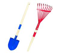 Herramientas de Jardinería para Niños - Pala de Plantar con Mango de Madera | Juego de Herramientas de Jardín para Niños,para Jugar en la , Patio, Césped, Excavar y Aflojar Tierra