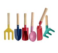 Herramientas de Jardinería para Niños - Rastrillo Pala Horca Portátil | Kit de Herramientas de Jardinería para Juego al Aire Libre Infantil - para Jardín Césped Patio Playa Exterior Plantar