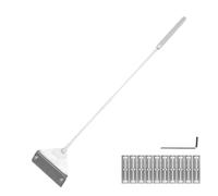 Herramientas de limpieza de acero inoxidable para acuario, herramienta rasqueta limpiacristales de acuario, para eliminar barro, espuma, escombros, sarro, agua salada, hogar y oficina
